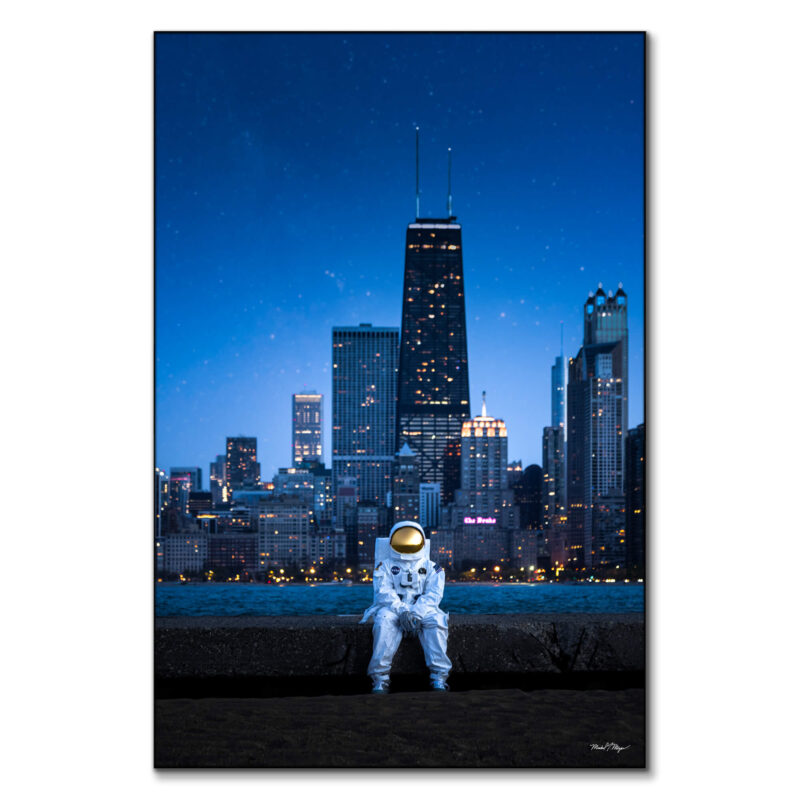 Chicago Astro Dark Wall Art by Michael Meyers