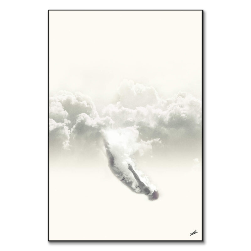 Sky-Diver Black and White Wall Art by Fran Rodríguez