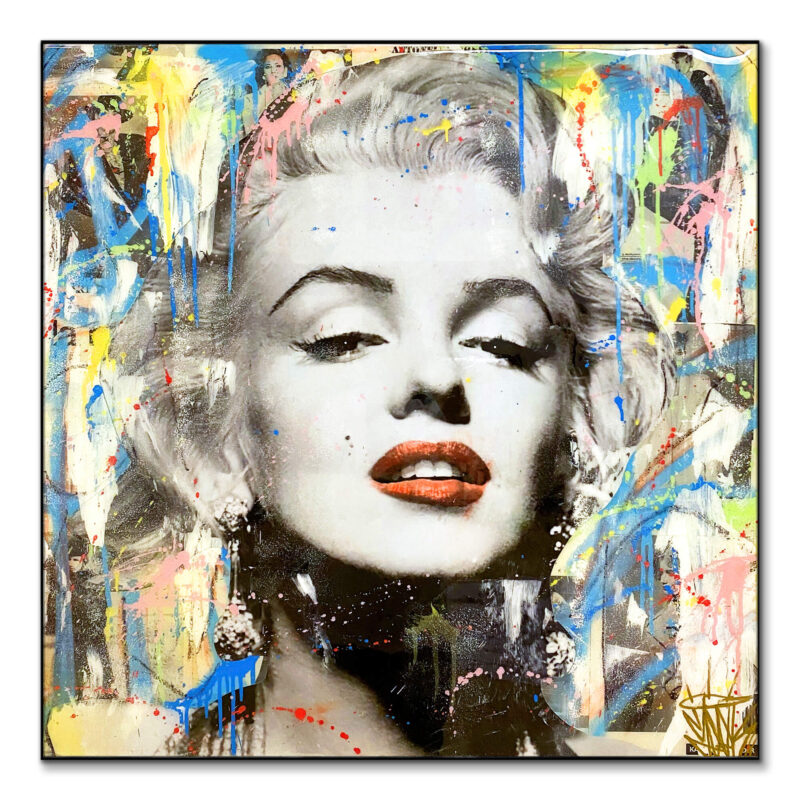 Monroe Graffiti Vibrant Wall Art by Seek One