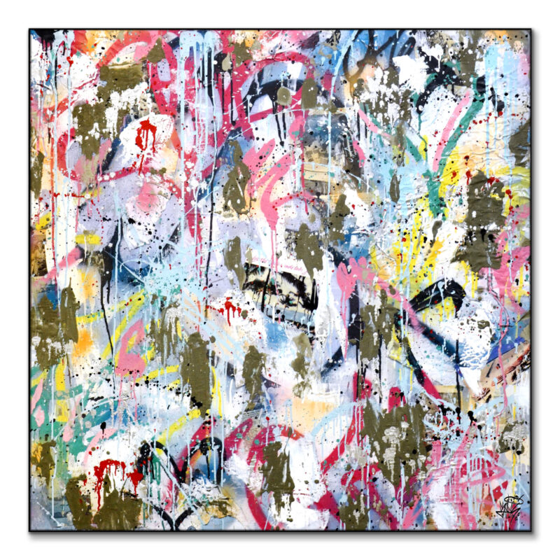 Chaos Colorful Wall Art by Seek One