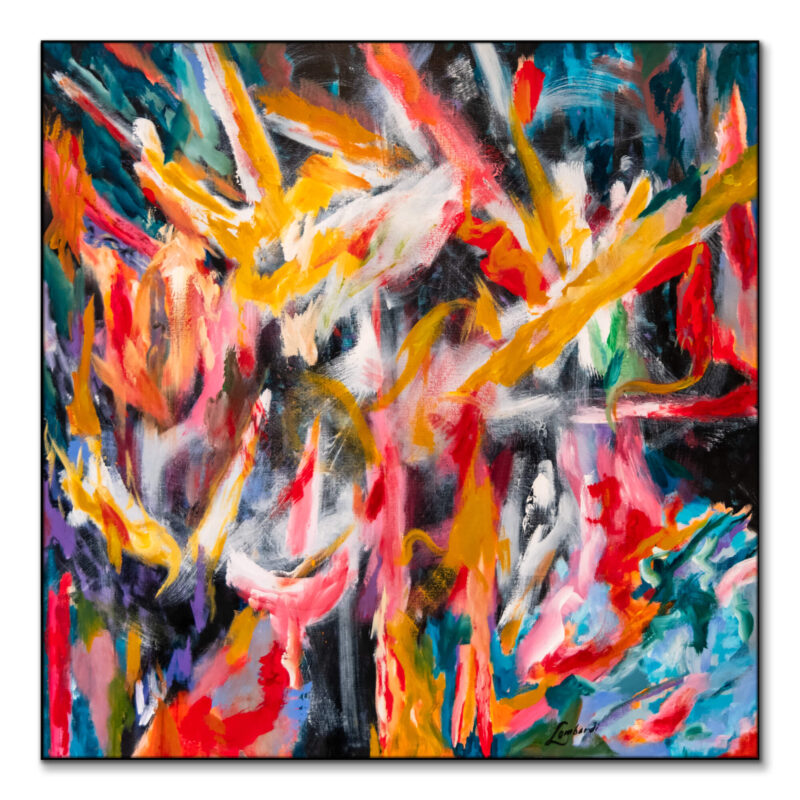 Striking Movement Vibrant Wall Art by Bob Lombardi