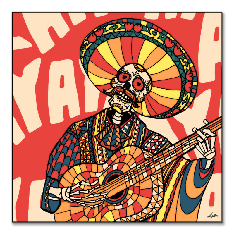 Mariachi Vibrant Wall Art by Ali Gulec