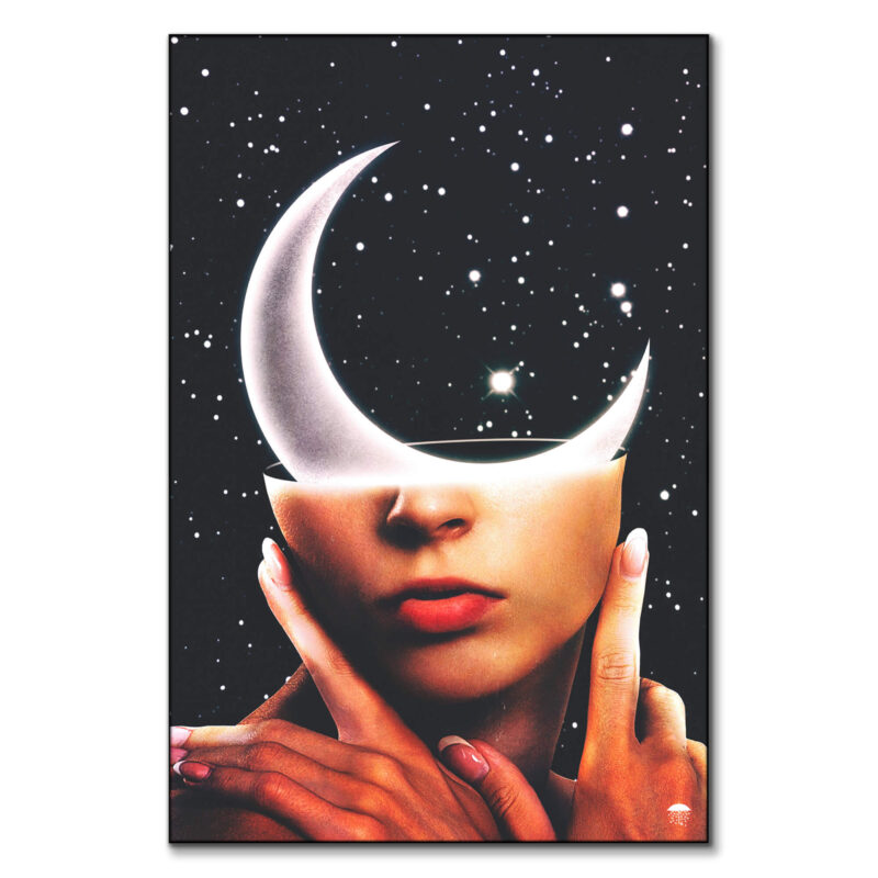 Moon Vibrant Wall Art by Seamless