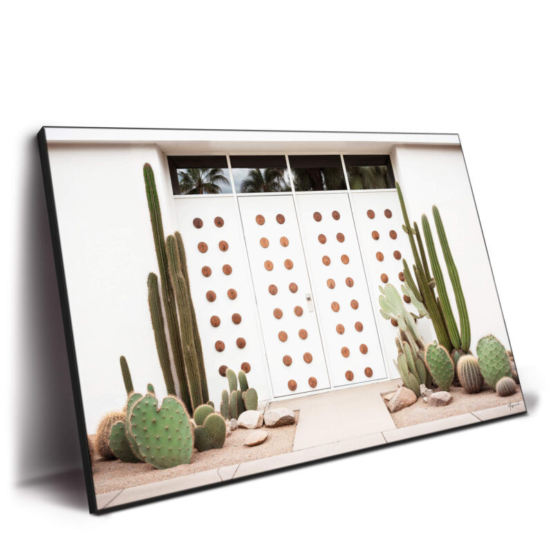 Mid-Century White Green Wall Decor by Philippe HUGONNARD