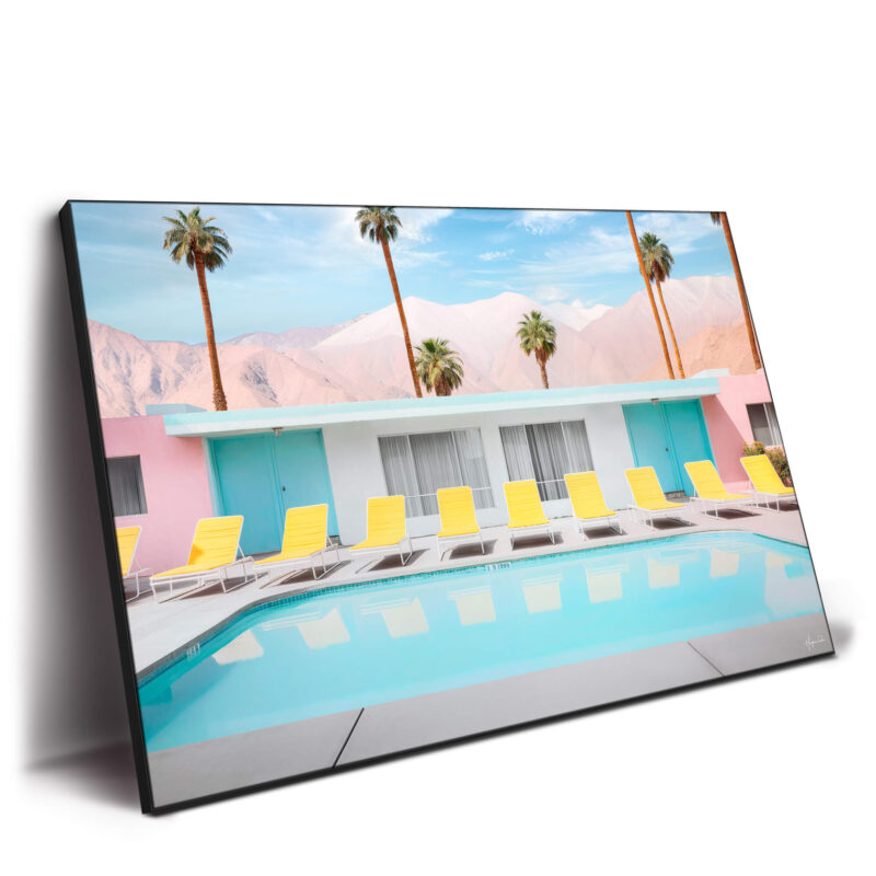 Palm Springs Pool Day Pastel Wall Decor by Philippe HUGONNARD