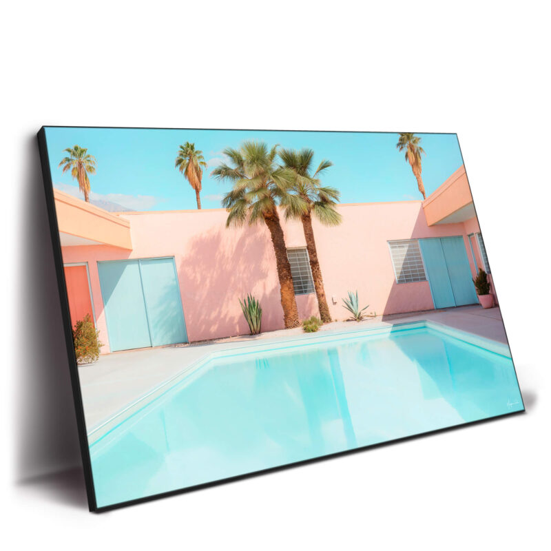 Retro Pool Pastel Wall Decor by Philippe HUGONNARD