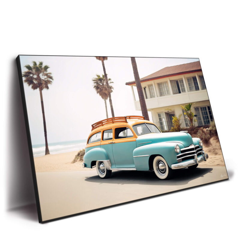 Nostalgic Car Pastel Wall Decor by Philippe HUGONNARD