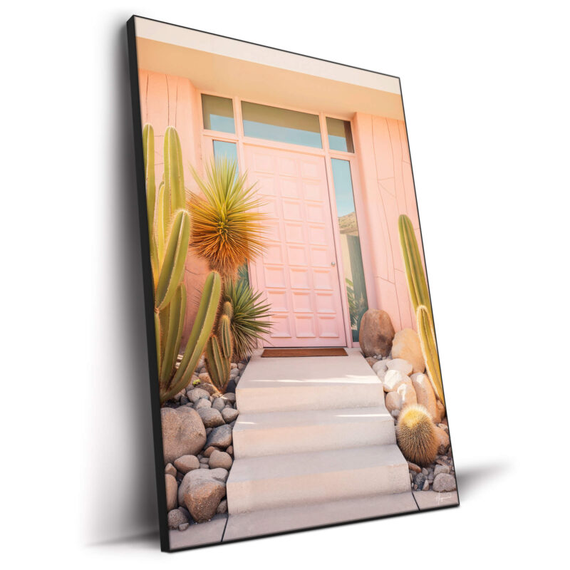 Pink Mid-Century Pastel Wall Decor by Philippe HUGONNARD