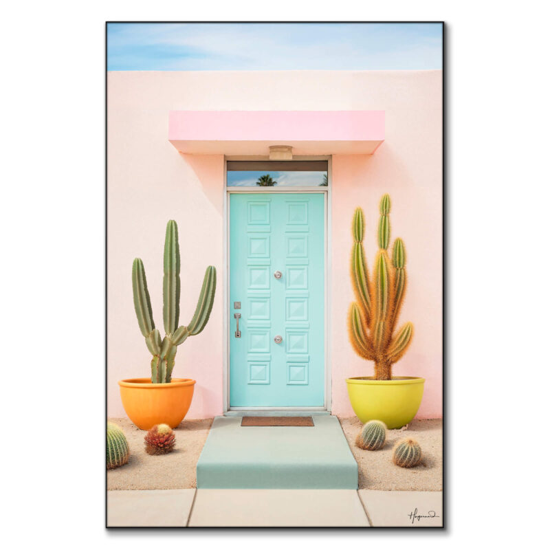 Pretty Pastel Palm Springs Pastel Wall Art by Philippe HUGONNARD