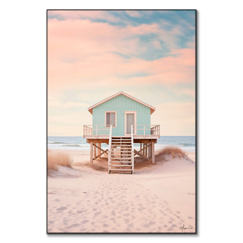 Pacific Sunset Beach Pastel Wall Art by Philippe HUGONNARD