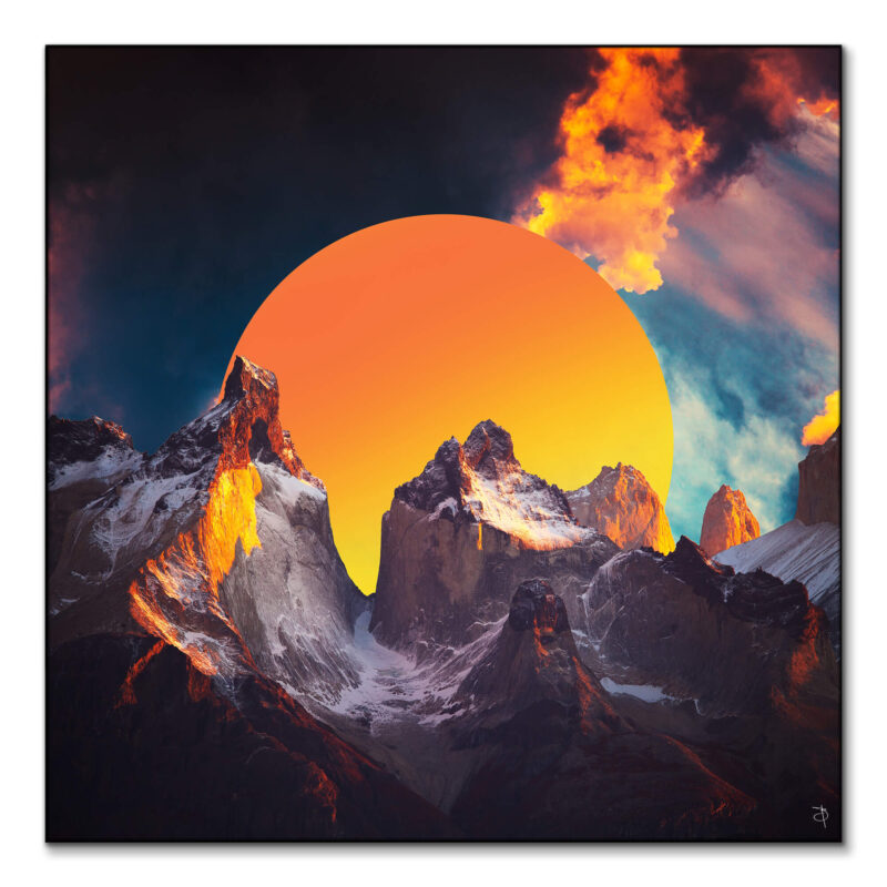 Fire Vibrant Wall Art by BambashkART