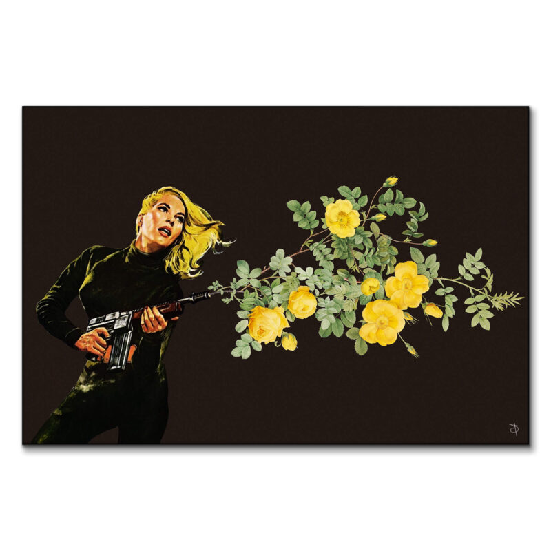 Kill Them With Love 3 Yellow Wall Art by BambashkART