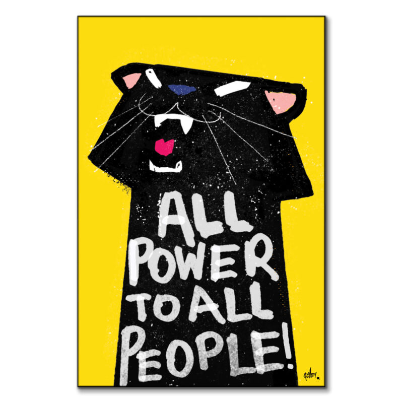 All Power to the People Vibrant Wall Art by Quincy Ray