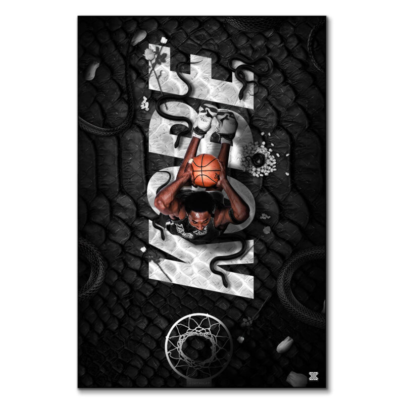 Kobe Bryant Dark Wall Art by Jay X Clay