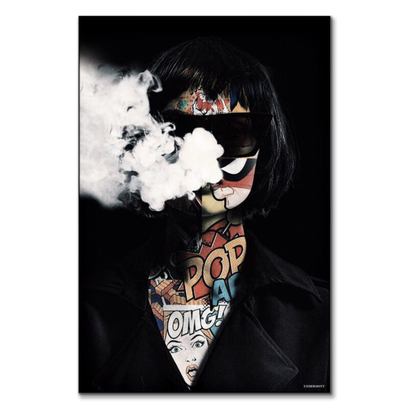 Pop Smoke Portrait Dark Wall Art by Underdott