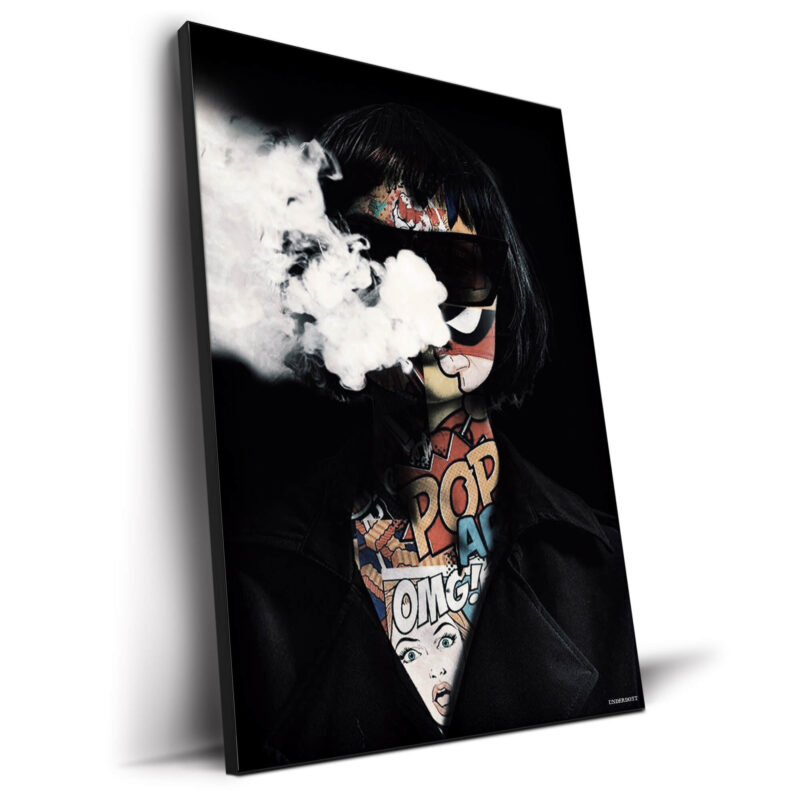 Pop Smoke Portrait Dark Wall Decor by Underdott