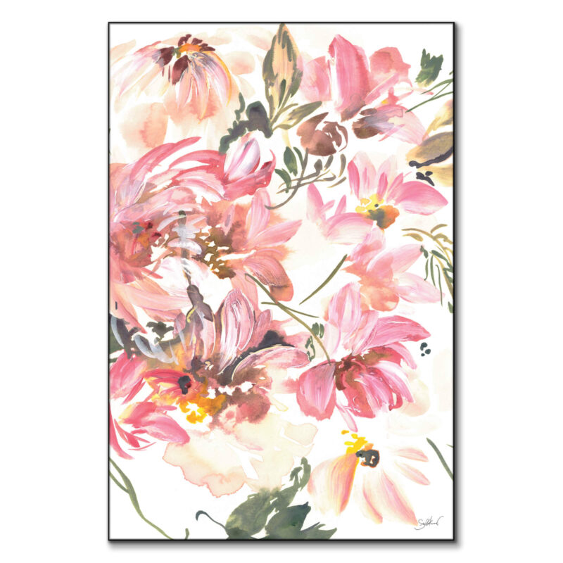 Watercolor Florals Colorful Wall Art by Shelby Kregel