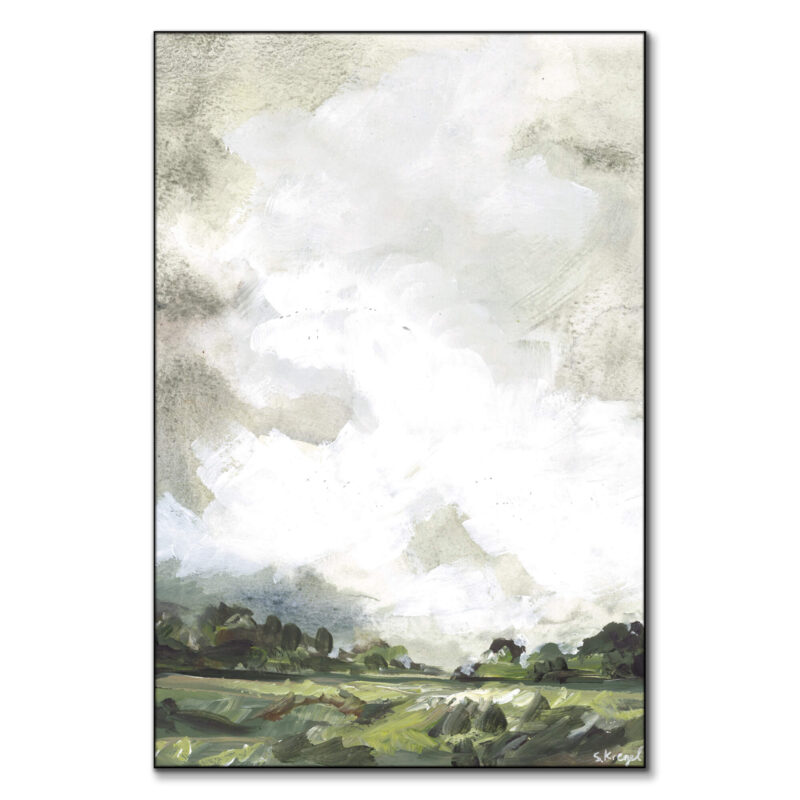 Cloudy Landscape Pastel Wall Art by Shelby Kregel