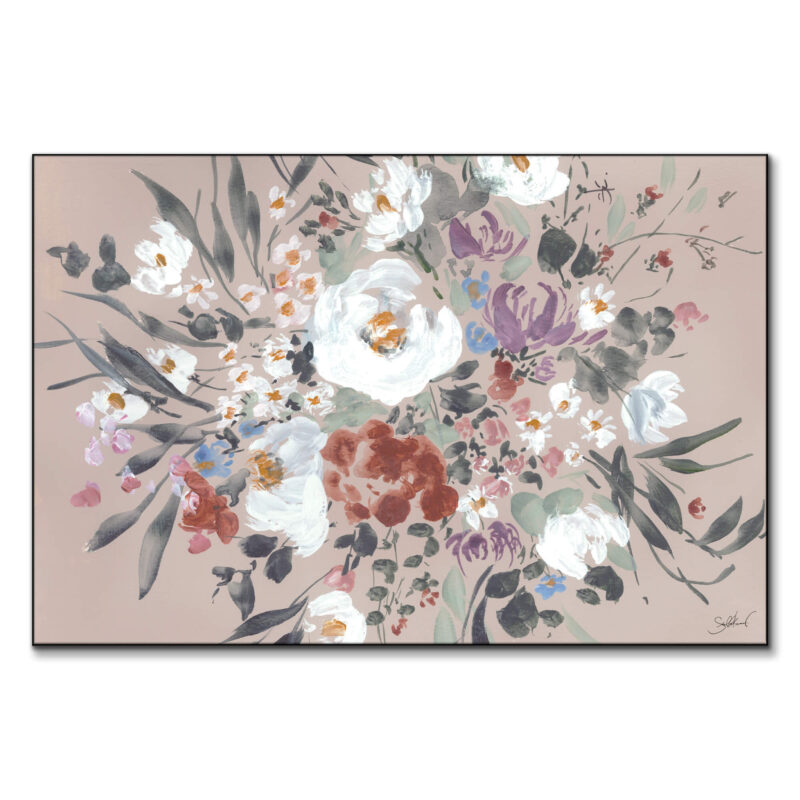 Posy Bouquet Pink Wall Art by Shelby Kregel