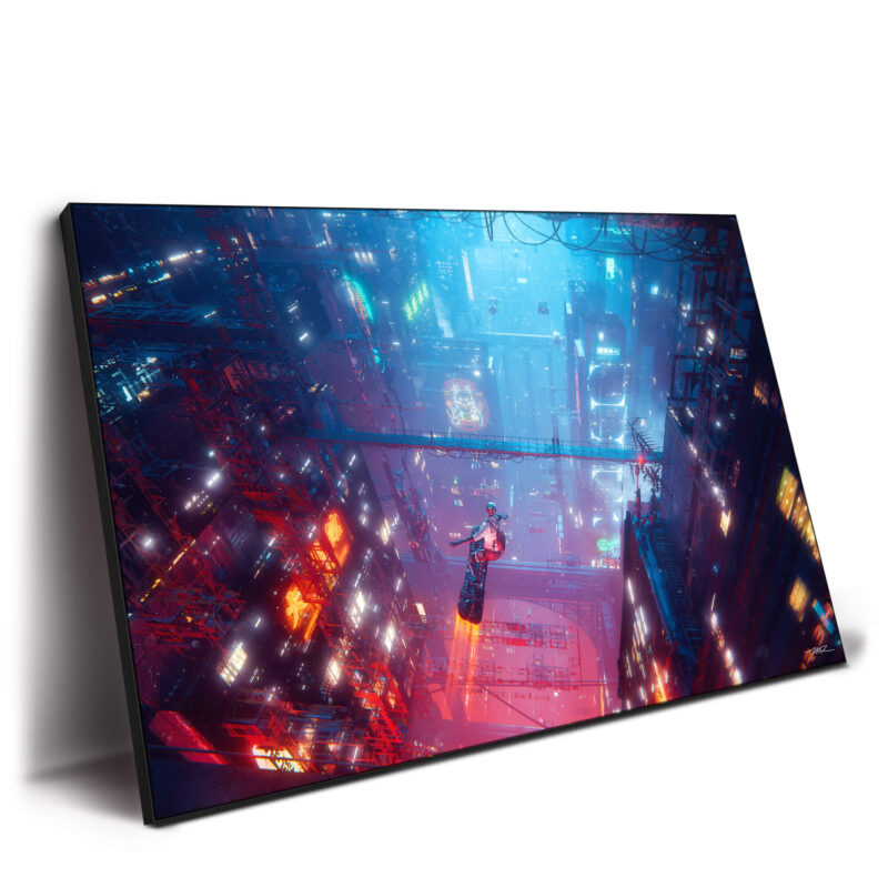 Lone Drifter Vibrant Wall Decor by Marco Zagara