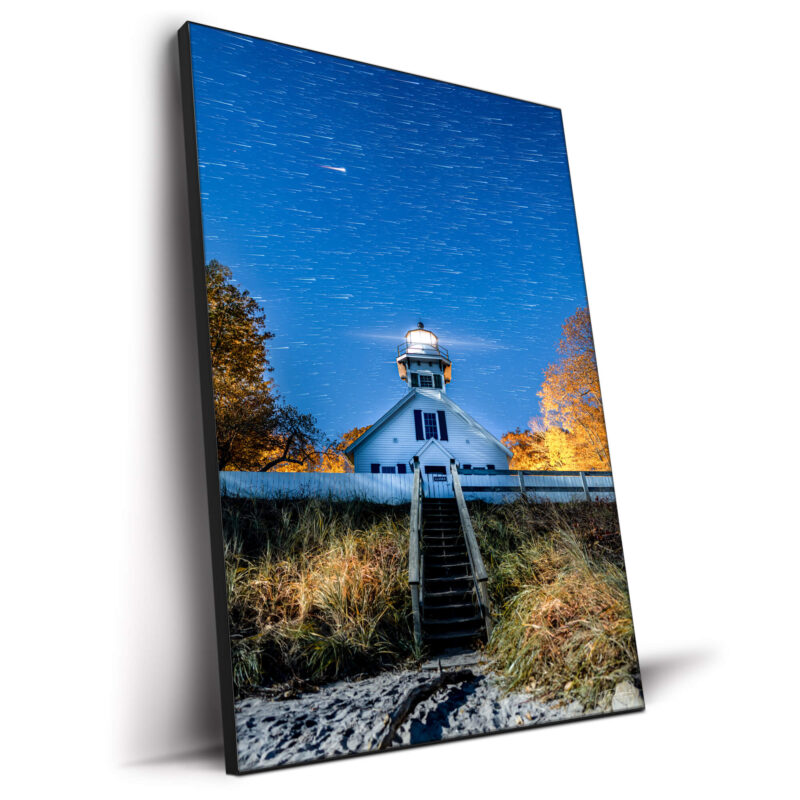 Mission Point Star Trail Dark Wall Decor by Michigan Sky Media