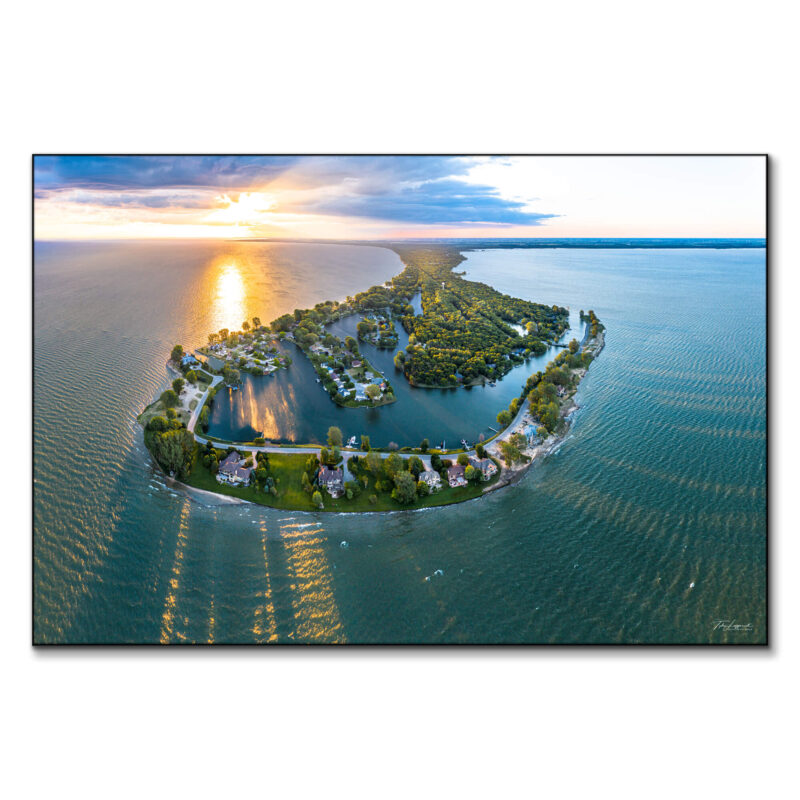Sand Point Warm Wall Art by Michigan Sky Media