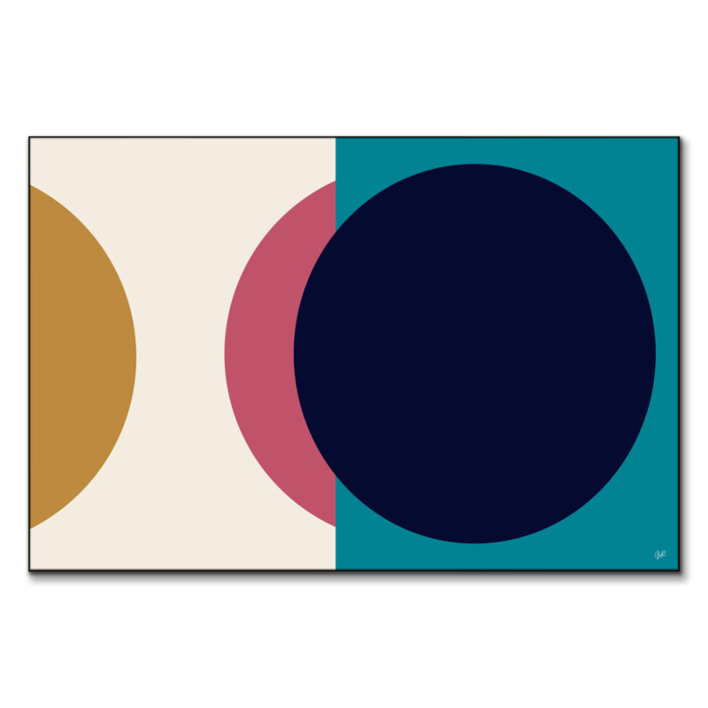 Bohemian Neon Sunset Colorful Wall Art by George Rosaly