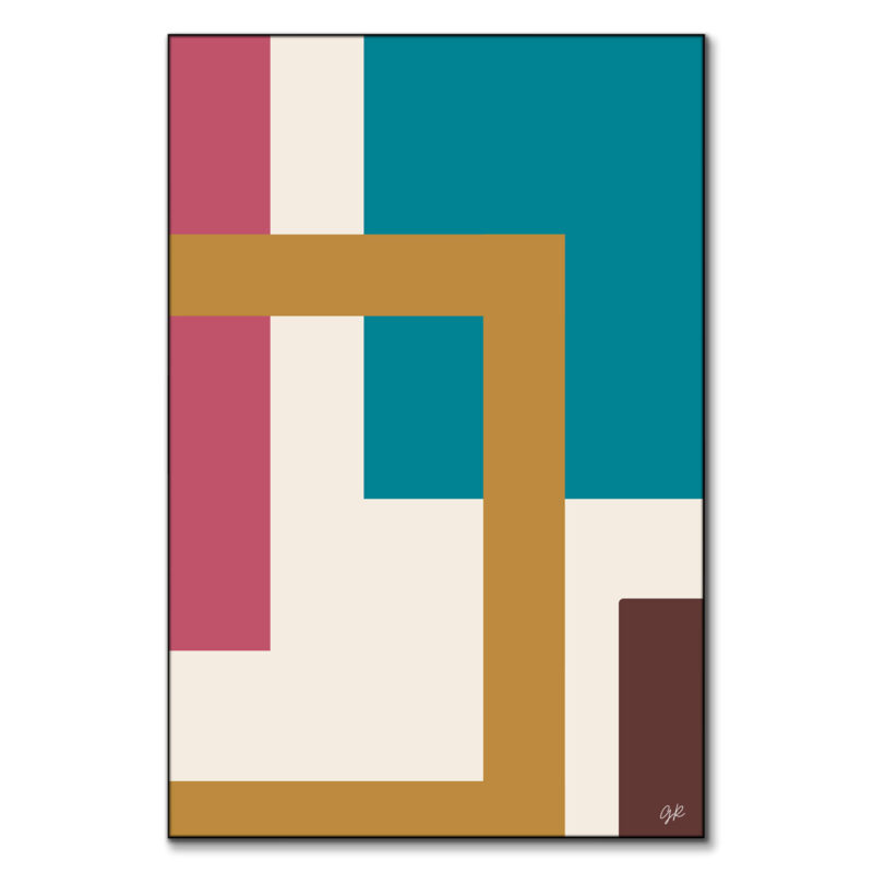 Bohemian Abstract Colorful Wall Art by George Rosaly