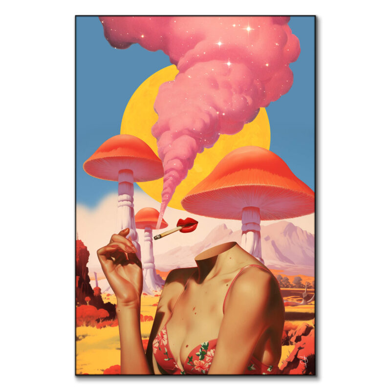 Egoless 2 Green Wall Art by BambashkART