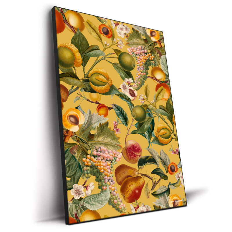 Vintage Fruit Pattern XXVIII Colorful Wall Decor by Burcu Korkmazyurek