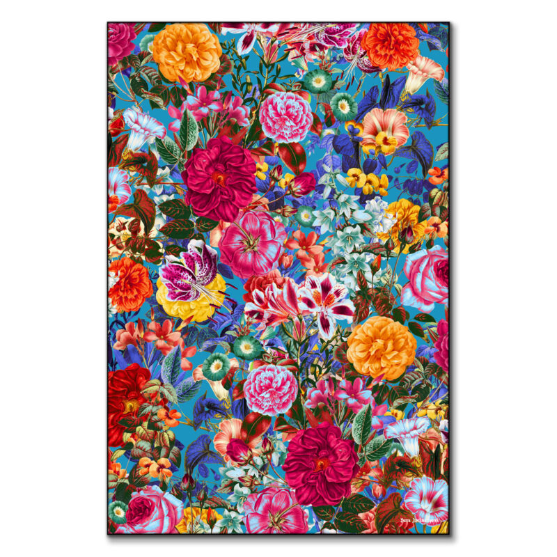 Multicolored Secret Garden Vibrant Wall Art by Burcu Korkmazyurek
