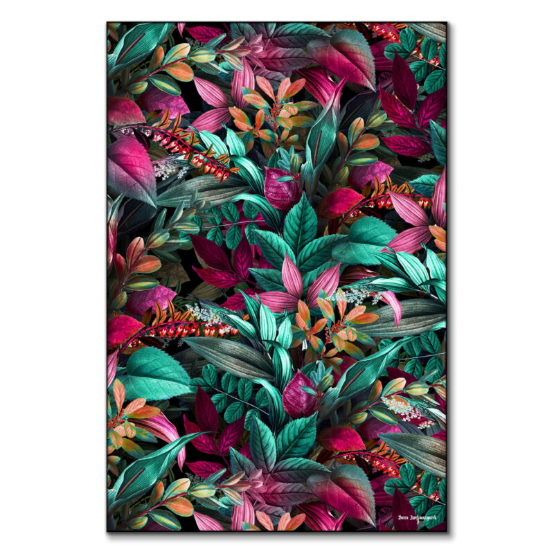 Garden Punk Vibrant Wall Art by Burcu Korkmazyurek