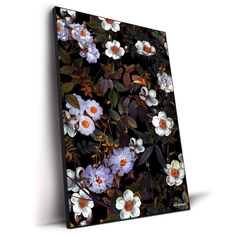 Floral Spice IV Dark Wall Decor by Burcu Korkmazyurek