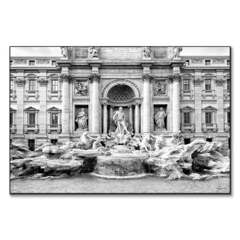 Trevi Fountain Black and White Wall Art by Philippe HUGONNARD