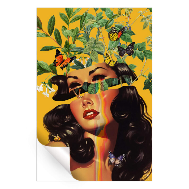 Inside Beauty Yellow Wall Art by BambashkART