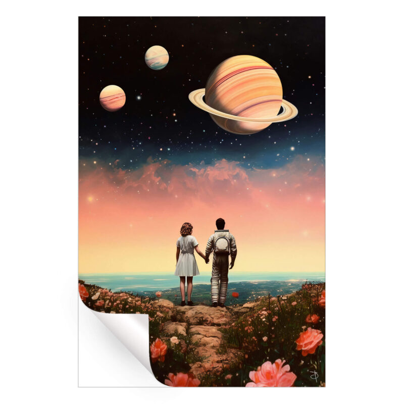 Space Place Dark Wall Art by BambashkART