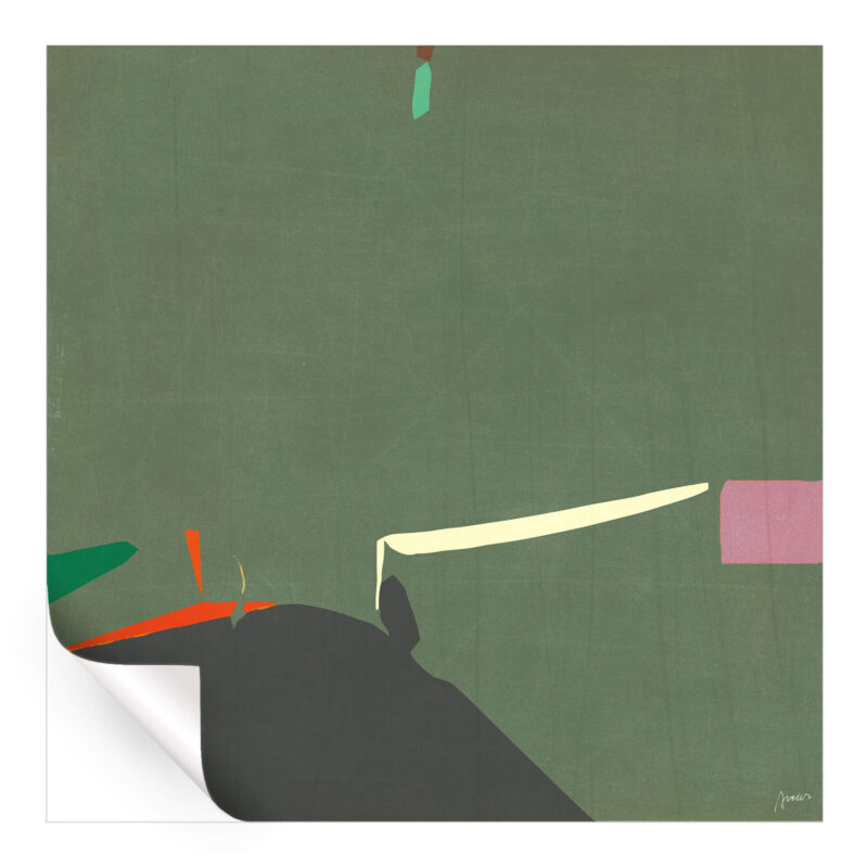 Cellist Green Wall Art by Artur Chen