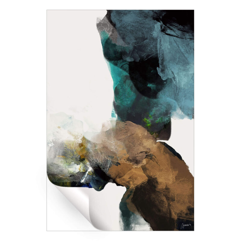 Pinnacle Teal Wall Art by Artur Chen