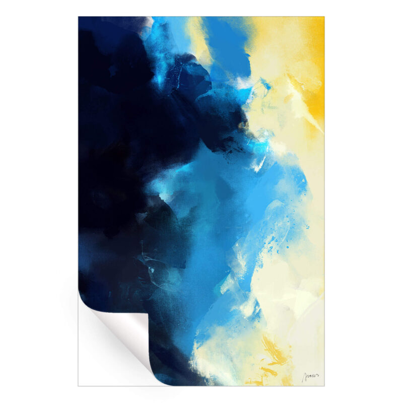 A Letter to Blue Blue Wall Art by Artur Chen