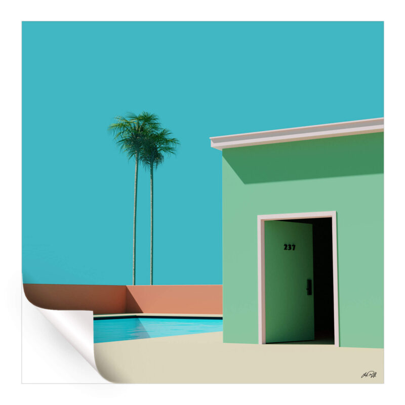 No Check Out Time Vibrant Wall Art by Lucas Rackliffe