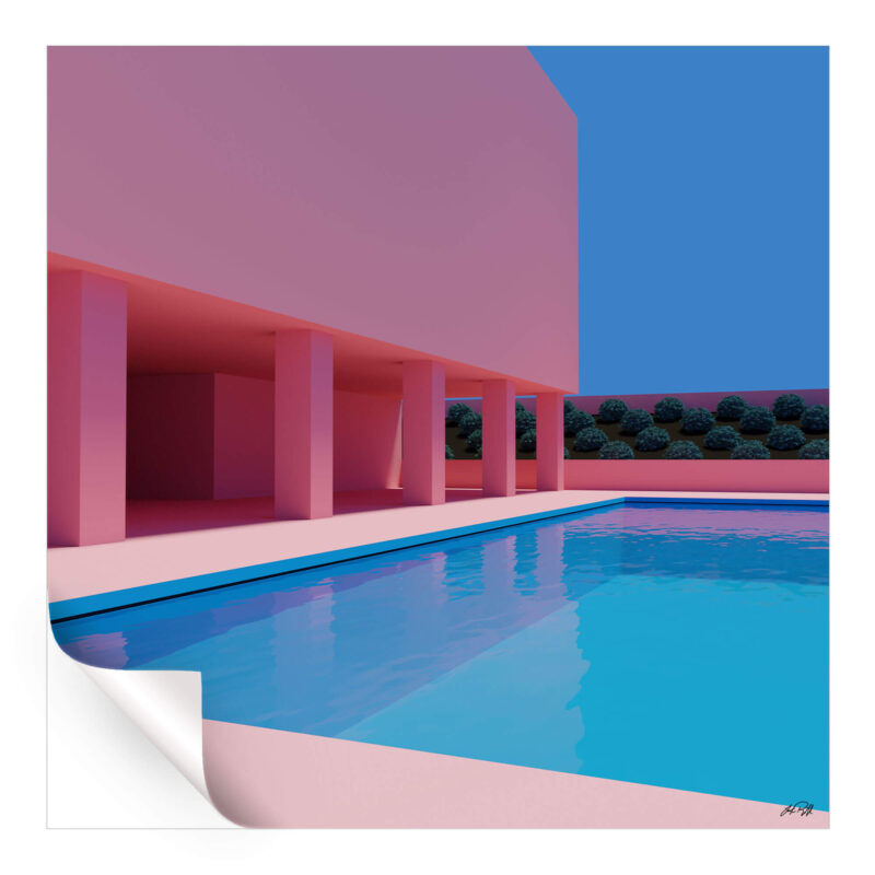 Shrub Stack Warm Wall Art by Lucas Rackliffe