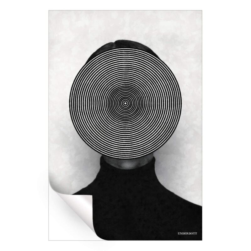 Dizzy Black and White Wall Art by Underdott