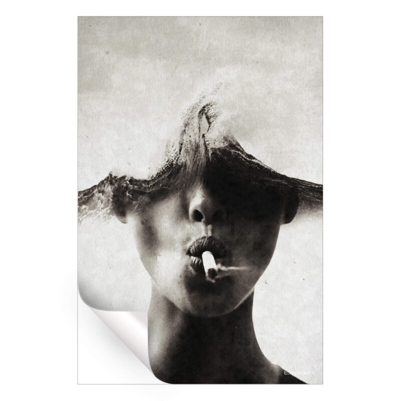 The Sound of Waves Black and White Wall Art by Underdott