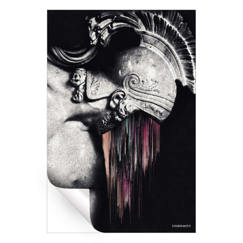 Degradation Black and White Wall Art by Underdott