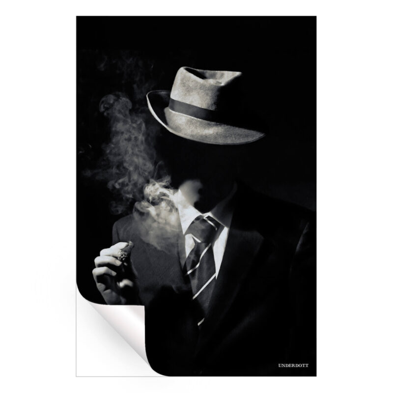 Nobody Black and White Wall Art by Underdott