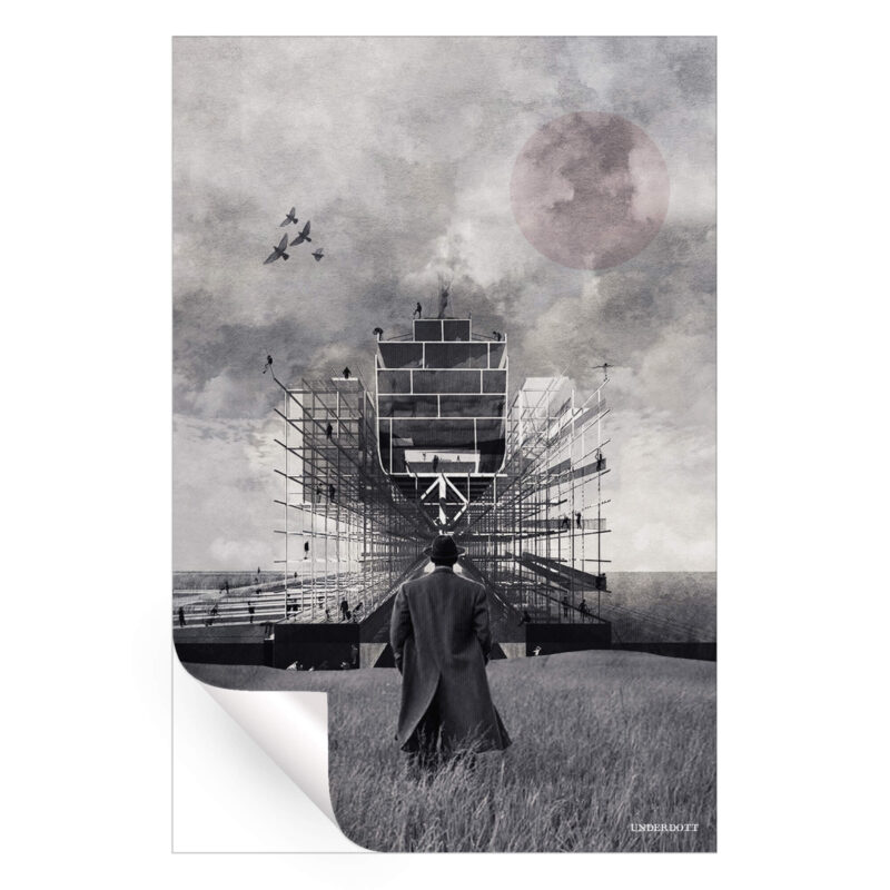 New Point of View Black and White Wall Art by Underdott