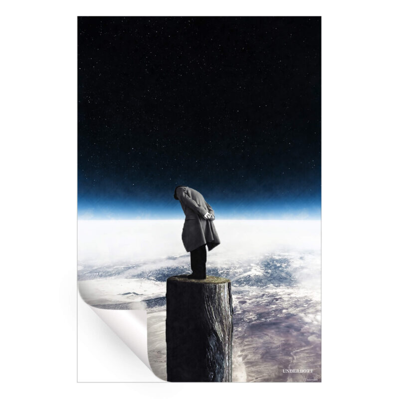 I Alone Black and White Wall Art by Underdott