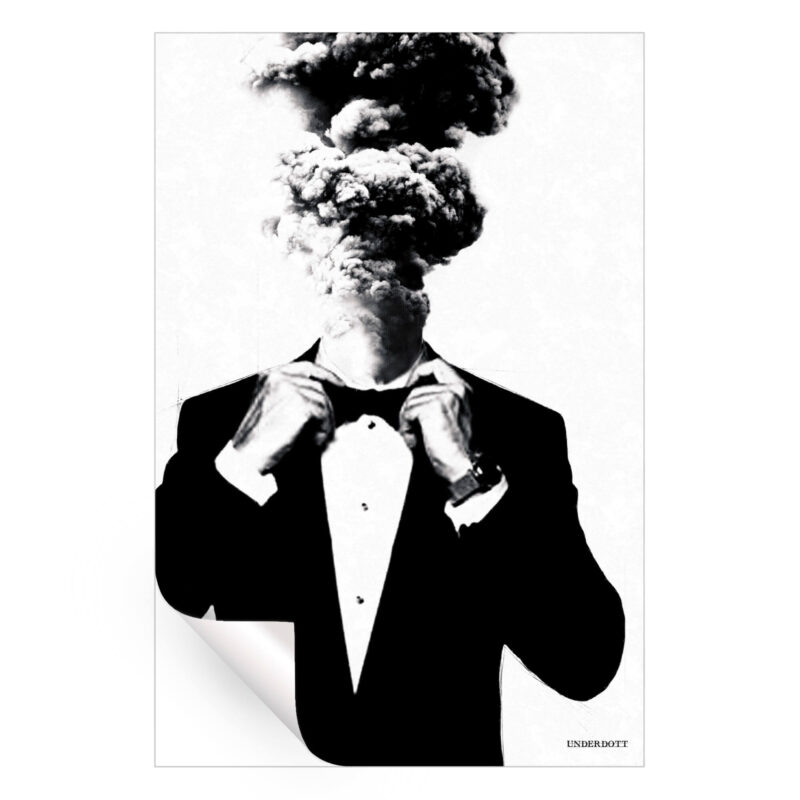 Safety Valve Black and White Wall Art by Underdott