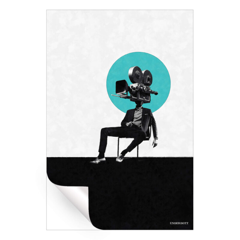 Balance Between Familiar and the Dream Black and White Wall Art by Underdott