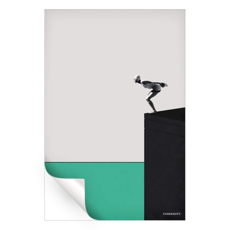 Dive into the Minimal Cool Wall Art by Underdott